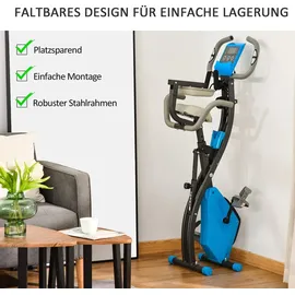 Homcom Heimtrainer mit LCD Display blau