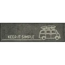 Wash+Dry Keep it simple grey 35 x 120 cm Grau