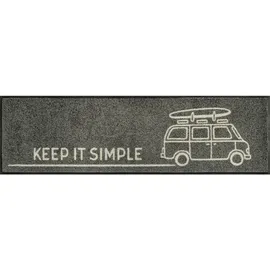 Wash+Dry Keep it simple grey 35 x 120 cm Grau