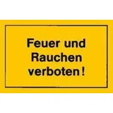 siebdruck jäger Verbotsschild 250 x 150 mm Rauchen verboten