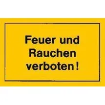 siebdruck jäger Verbotsschild 250 x 150 mm Rauchen verboten