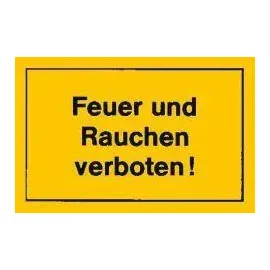 siebdruck jäger Verbotsschild 250 x 150 mm Rauchen verboten