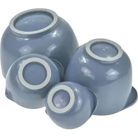 Rosti Rührschüssel Set, 4tlg. mit Deckel, Margrethe New grau blau Dusty blue) 0,25+0,5+1,5+3,0L