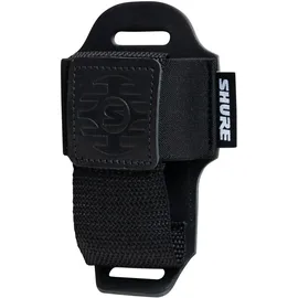 Shure by Gator Premium Leder-Gürteltasche für Drahtlos-Mikrofon-Transmitter, schwarz