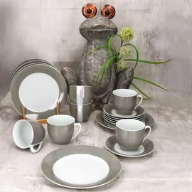 Mambocat Variant Grau Kaffeeservice 18-tlg. grau/weiß