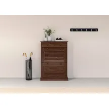 OTTO home Liotta 2 Klappen 1 Schublade 80 x 90 x 35 cm braun lackiert seidenglänzend / braun