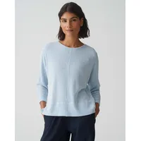 Opus Sweatshirt mit 3/4-Ärmeln Modell 'Serera', Blau, 40