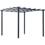 Outsunny Rosenpavillon Pflanzbogen Rosenbogen Rankhilfe Garten Pavillon Wetterfest Metall Schwarz 2,97 X 2,95 X 2,3 M