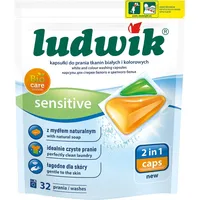 LUDWIK 2-In-1 NEW FORMULA Waschmittelkapseln 32 Waschgänge - SENSITIVE UNIVERSAL