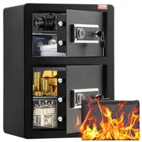 Vevor Safe Tresor mit feuerfester Geldtasche, Doppeltüren-Safe 3,5 Kubikfuß,