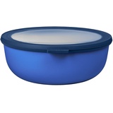 Mepal - Multi Bowl Cirqula Round - Vorratsdose mit Deckel - Geeignet als Luftdichte Aufbewahrungsbox für den Kühlschrank, Mikrowellengeschirr & als Frischhaltedosen - 2250 ml - Vivid blue