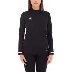 adidas T19 Damen Trainings-Sweatshirt mit AEROREADY Technologie Half-Zip Sweatshirt DW6851 Schwarz - S
