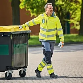 Elysee Warnschutzparka Arwid gelb/grau Gr. M