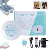 Ionen Fußbad, Elektrolyse Fussbad Entgiftung,Fuß-Elektrolyse-Bad Komplett-Set, Ionen Fussbad Detox,Tragbare Fuß-Spa-Reinigungsmaschine für Frauen Männer (ohne Waschbecken)
