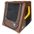 Tami-Dogbox Hunde-Transportbox TAMI XS - Auto & Home Hundebox aufblasbar mit Airbagfunktion, Aufblasbare Hundebox mit Airbagfunktion braun