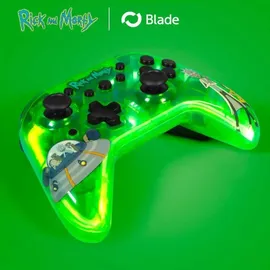 Blade Rick und Morty Controller Grün Nintendo Switch