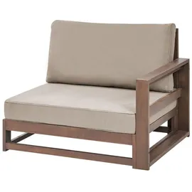 Beliani Timor II Loungeset dunkelbraun