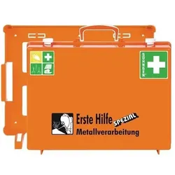 SÖhngen Erste Hilfe Koffer Beruf SPEZIAL Metallverarbeitung B400xH300xT150ca.mm orange