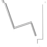 BAUHELD Rollladen Kurbelstange 140cm Grau