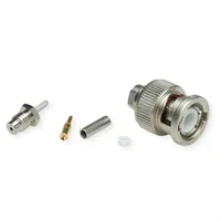 Telegärtner J01000B0018 J01000B0018 BNC-Steckverbinder Stecker, gerade 50 1St.