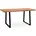 FineBuy Esszimmertisch 200 x 76 x 100 cm braun