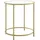 VASAGLE Beistelltisch rund Glas gold 50,0 x 50,0 x 55,0 cm, 1 St.
