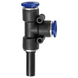 T-Steckverbindung, Stecknippel 12 »Blaue Serie« L-Form, Schlauch -Ø12