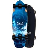 ACTA Surfskate Foam 31" - Blau - Surf-Skate Carving Komplett aus Ahorn 7-fach - reaktionsschnelle & handliche Trucks - Ideal für Anfänger & Fortgeschrittene - für Pumptrack, Cruising und Urban