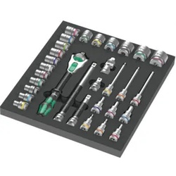 Wera 9722 Schaumstoffeinlage 8000 C Zyklop 1/2" Knarre Set 1, 31-teilig
