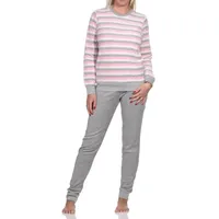 normann Frottee Pyjama Gestreift Rosa 40-42