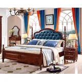 Xlmoebel Schlafzimmer-Set Bett 2x Nachttische 3 tlg. Schlafzimmer Set Design Luxus Klassisch, (3-tlg., Bett, 2x Nachttische), Hergestellt in Europa braun