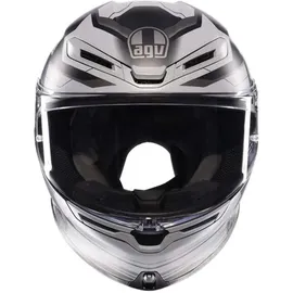 AGV K6 S Ultrasonic Integralhelm - Matt Schwarz/Hellgrau / XS