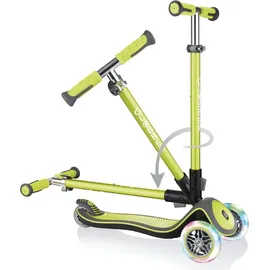 GLOBBER Elite Deluxe mit Leuchtrollen green