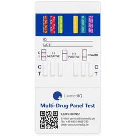 LuxmedIQ Drogenschnelltest für 12 Drogenarten - Urin Drogentest Multi 12 1 St