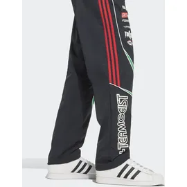 adidas Teamgeist MOTO Trackpant Herren, BLACK / GREEN / better scarlet, S