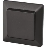 EMOS Wechselschalter schwarz/anthrazit, Lichtschalter mit einer Wippe, 250 V~/10 AX, Kunststoff, ohne Unterputzdose, Schutzklasse IP20 für Innen