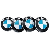 BMW Satz 4X 55mm Original Felgendeckel Nabendeckel mit Chromrand 36136850834 kompatibel 1er, 2er, 3er, 4er, 5er, 6er, 7er, 8er, X1, X2, X3, X4, X5, X6, Z4