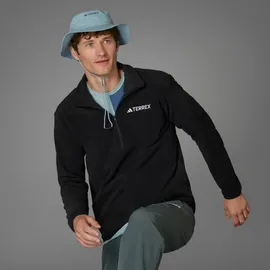 adidas Multi Essentials Fleece Mit Halbem Reißverschluss - Black - L