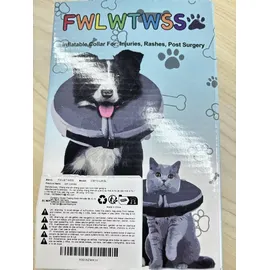 FWLWTWSS Aufblasbare Halskrause Hund Katze Leckschutz