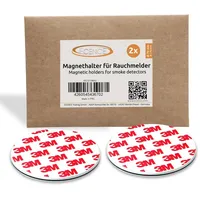 ECENCE Rauchmelder Magnethalter 2 Stück selbstklebende Magnethalterung für Rauchmelder