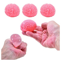 Kögler Lernspielzeug 3 x Quetschball Gehirn Design Halloween Antistress Knautschball (3-St)