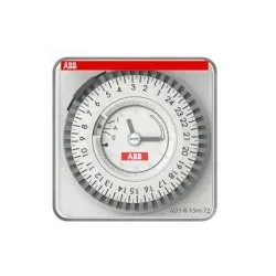 ABB AD1-R-15m-72 Analoge Zeitschaltuhr Tagesprogramm 15-min-Takt, 2CSM208131R1000 AD1R15m72