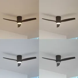 LUCANDE Sorin 26 cm Deckenventilator Schwarz