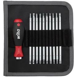 Wiha Schraubendreher mit Wechselklingen Set SYSTEM 6 gemischt 11-tlg., in Tasche