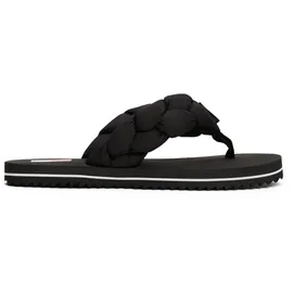 Tommy Hilfiger Braided Thong Beach Sandal Schwarz 37