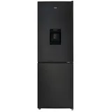 CHiQ Kühl-/Gefrierkombination No Frost Schnellkühlung -24°C, Besonders große Abstellfächer No Frost, -32°C Schnellgefrieren, 170 cm hoch, 54 cm breit, mit Wasserspender, 4-Sterne-Gefrierfach, No Frost schwarz 54 cm x 170 cm x 57 cm