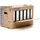 KK Verpackungen 40 x Officebox® Archivbox Officebox Ordnerkarton Archivkarton mit Sichtfenster Braun