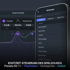 SteelSeries Arctis Nova 7 Wireless Gen 2 - Echtzeit-App-Steuerung - Über 50 Std. Akkulaufzeit - 2,4 GHz/Bluetooth parallel möglich -PC, PS5, PS4, Switch 1/2, Mobilgeräte