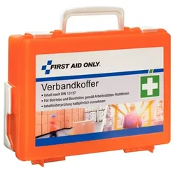 Verbandkoffer für Betriebe und Baustellen nach DIN 13157, orange