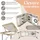 Kesser KESSER® Massageliege klappbar & höhenverstellbar 3 Zonen Massagebett Massagetisch Kosmetikliege Therapieliege Aluminium + 10x Gesichtsauflage mit Kopfstütze Armlehnen & Tasche